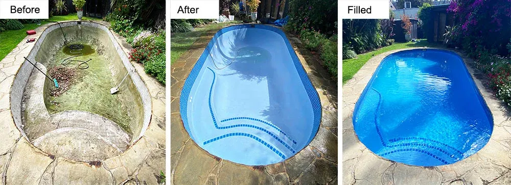 Pool resurfacing Melbourne - smooth rendered finish