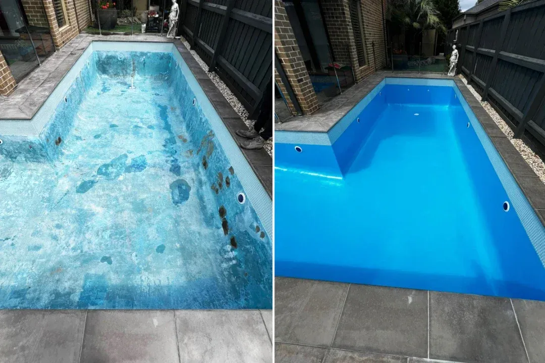 Epoxy pool painting Melbourne — LuxaPool applicator