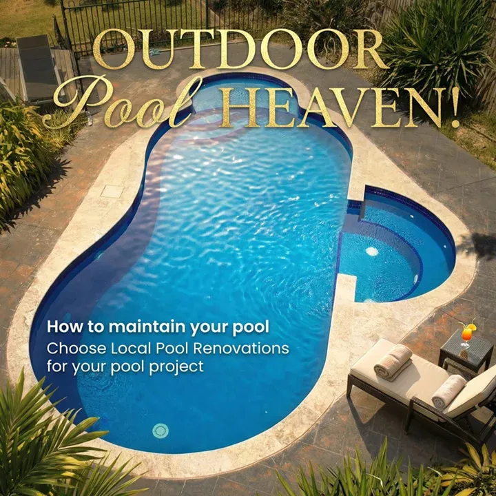 Luxury pool resurfacing result Melbourne
